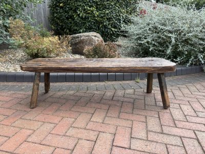 19th Century Oak Pig Bench - Image 2