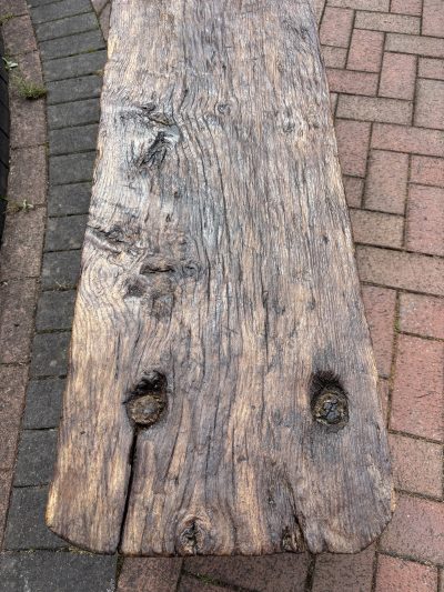 19th Century Oak Pig Bench - Image 5