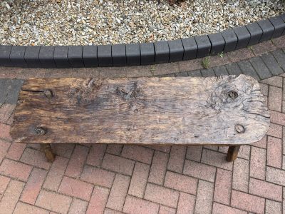 19th Century Oak Pig Bench - Image 3