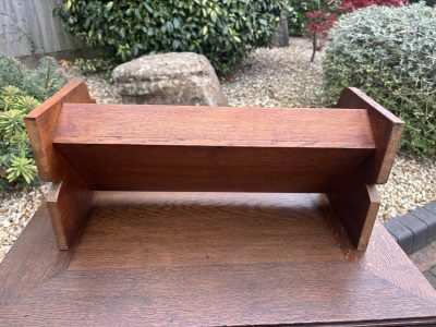 Arts & Crafts Oak Book Trough - Image 2