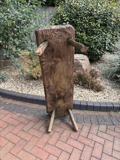 19th Century Oak Pig Bench - Image 9