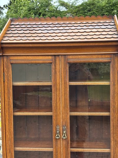 Arts & Crafts Oak Bookcase - Image 14