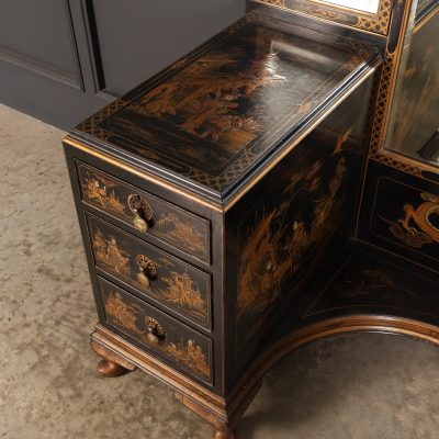 Black Lacquered Chinoiserie Dressing Table - Image 14