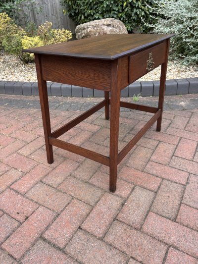 Arts & Crafts Oak Side Table - Image 4