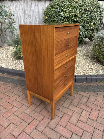 Mid Century Tallboy Chest of Drawers by Uniflex - Image 4