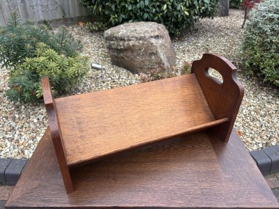Arts & Crafts Oak Book Trough - Image 3