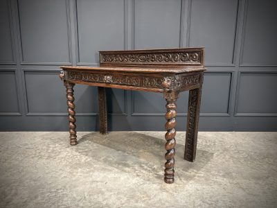 Carved Oak Side Table - Image 7