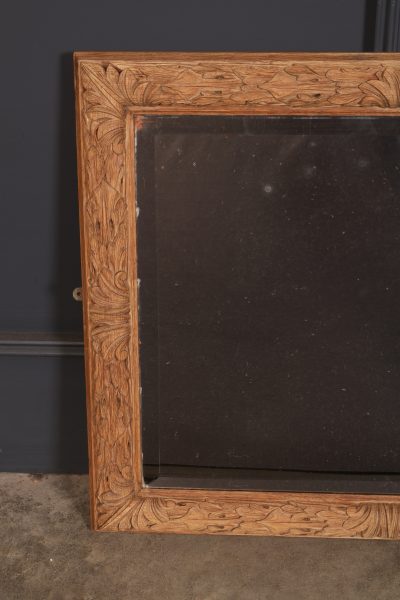 Carved Oak Mirror - Image 7