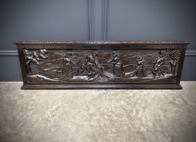 Decorative Carved Oak Panel - Image 2