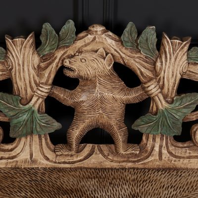 Black Forest Bear Two-Seat Bench - Image 6