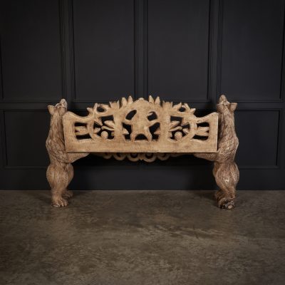 Black Forest Bear Two-Seat Bench - Image 11
