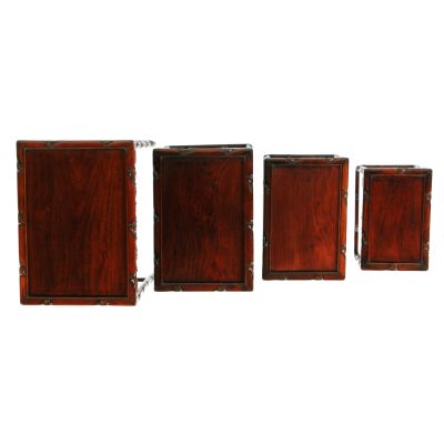 Nest of 4 Chinese Qing Dynasty Hongmu Tables. - Image 3