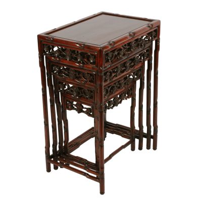 Nest of 4 Chinese Qing Dynasty Hongmu Tables. - Image 4