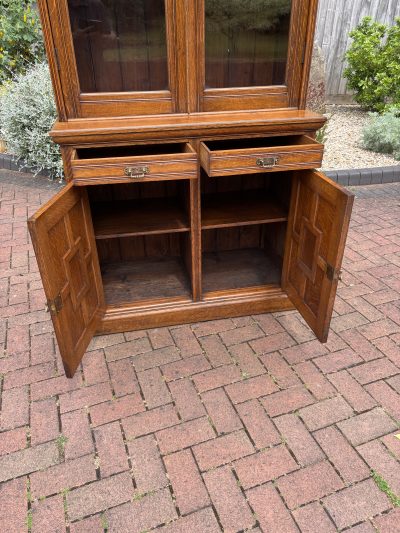 Arts & Crafts Oak Bookcase - Image 8