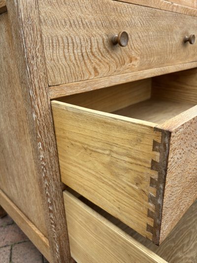 Heals Limed Oak Tallboy - Image 6