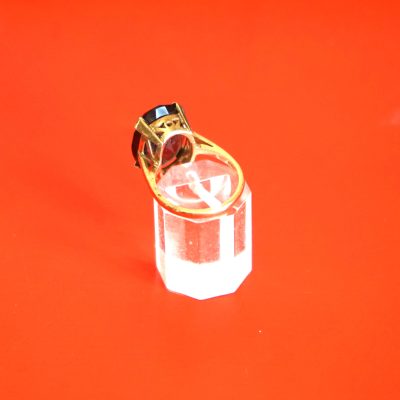Vintage 9ct Ornate Gold Smoky Quartz Ring - Boxed - FREE UK POSTAGE - Image 5
