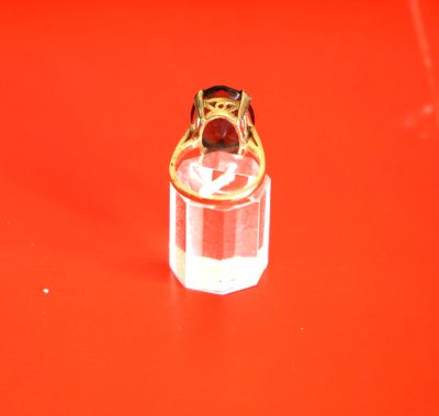 Vintage 9ct Ornate Gold Smoky Quartz Ring - Boxed - FREE UK POSTAGE - Image 6