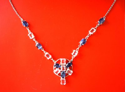 Vintage Collection of 925 Gem Set Jewellery - Image 5