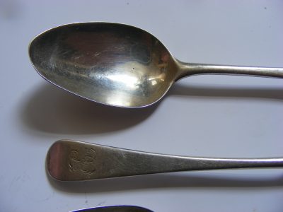 Set of 4 (four) Peter & Ann Bateman Sterling Silver Spoons 1799 London - Image 7