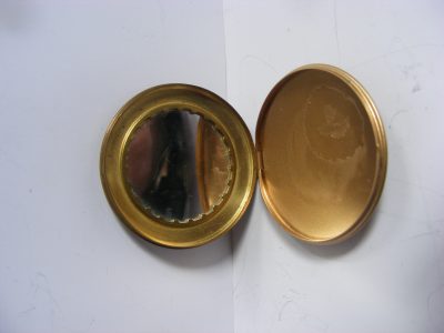 Delightful HMS York Powder Compact c1940 Mirror Trench Art Sweetheart Naval - Image 9