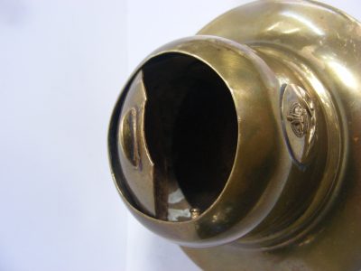 Rare RAF World War Two WW2 Capstan Inkwell 1930’s Tudor King's Crown not Trench Art - Image 4