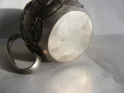 Beautiful Anglo Indian Silver Christening Cup Jungle Design DATED 1914 World War One WW1 - Image 10
