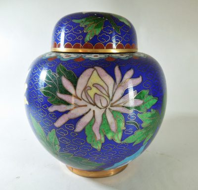 Chinese Cloisonne Ginger Jar - Image 2
