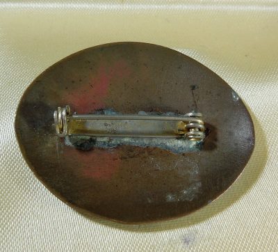 Enamel on Copper Brooch Pin - Image 4