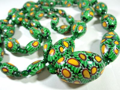Antique Millefiori Bead Necklace - Image 2