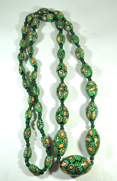 Antique Millefiori Bead Necklace - Image 4