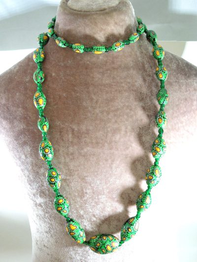 Antique Millefiori Bead Necklace - Image 5