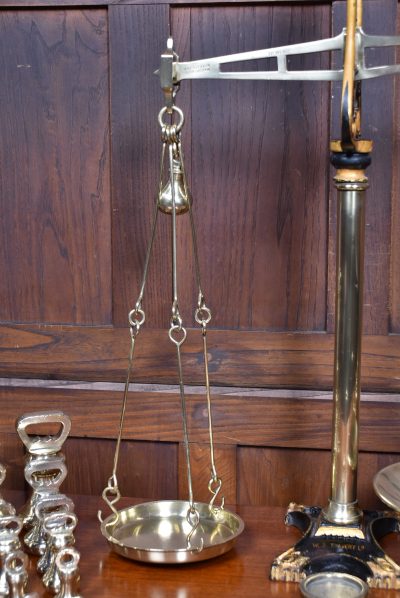 Edwardian Brass Shopkeeper's Scales SAI3755 - Image 4