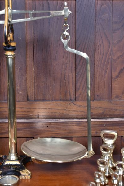 Edwardian Brass Shopkeeper's Scales SAI3755 - Image 5