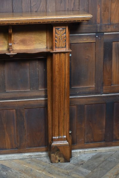 Edwardian Oak Fire Surround SAI3801 - Image 4