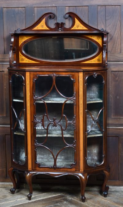 Edwardian Mahogany Display Cabinet SAI3819 - Image 2
