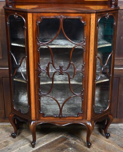 Edwardian Mahogany Display Cabinet SAI3819 - Image 4