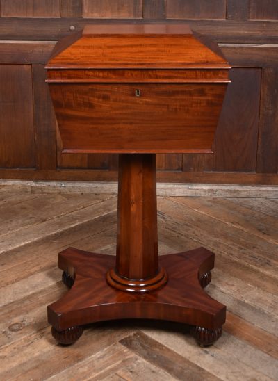 Victorian Mahogany Teapoy SAI3719 - Image 6
