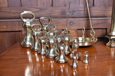 Edwardian Brass Shopkeeper's Scales SAI3755 - Image 14