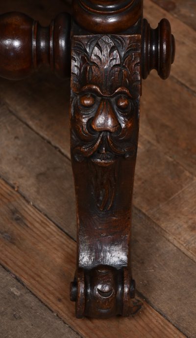 Victorian Oak Green Man Table SAI3734 - Image 8