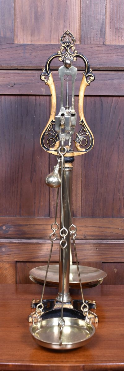 Edwardian Brass Shopkeeper's Scales SAI3755 - Image 21