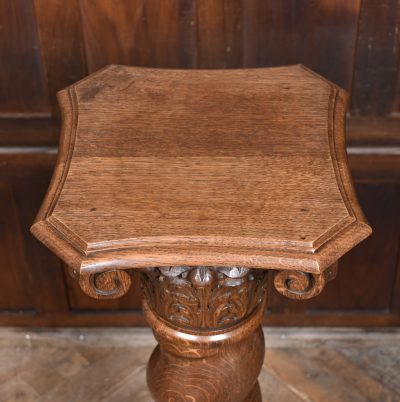 Victorian Oak Spiral Pillar SAI3693 - Image 3