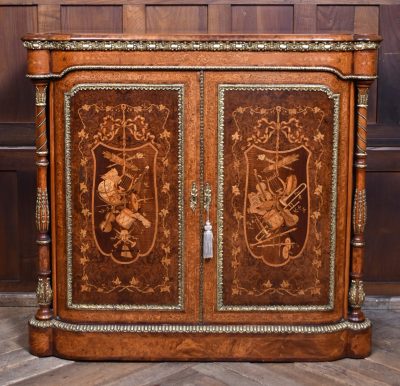Victorian Walnut Side Cabinet SAI3748 - Image 2