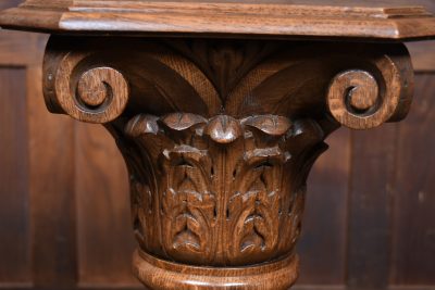 Victorian Oak Spiral Pillar SAI3693 - Image 4