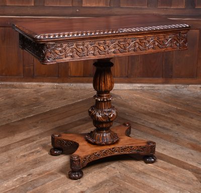 19th Century Padouk Fold-over Games Table SAI3686 - Image 2