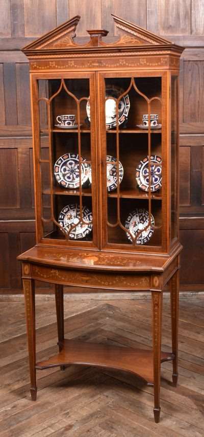 Sheraton Revival Edwardian Mahogany Display Cabinet SAI3706 - Image 10