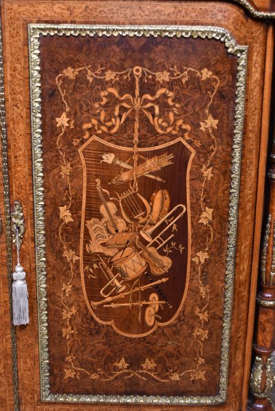 Victorian Walnut Side Cabinet SAI3748 - Image 9