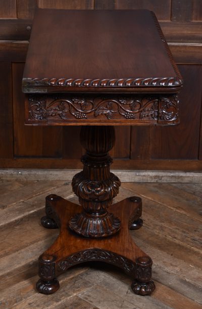 19th Century Padouk Fold-over Games Table SAI3686 - Image 12