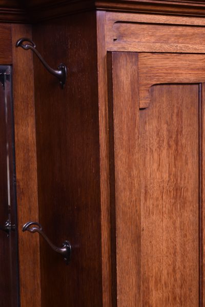 Arts & Crafts Oak Hall Stand / Robe SAI3789 - Image 4