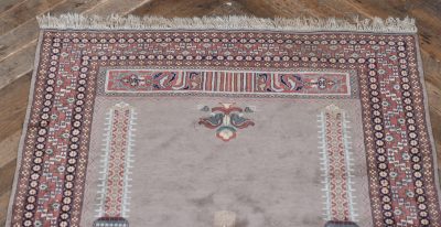 Hand Woven Silk Prayer Rug SAI3832 - Image 5
