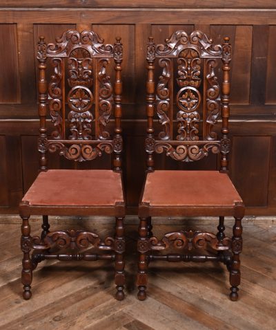 Pair Of Victorian Oak Bergere Side Chairs SAI3736 - Image 3